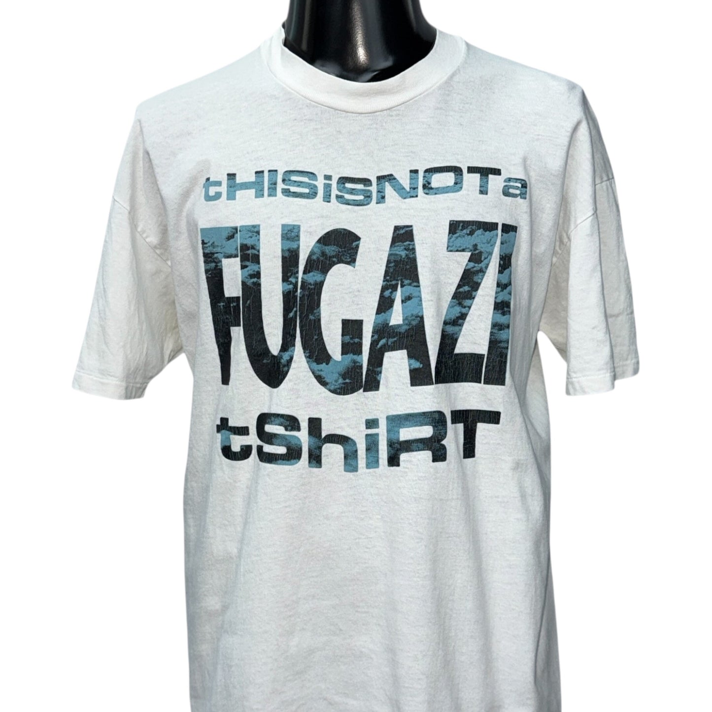 FUGAZI 90s "THIS IS NOT A FUGAZI Vintage T-Shirt Size XL