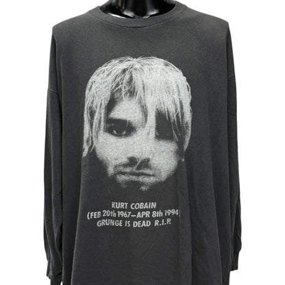 NIRVANA "Kurt Cobain Memorial" Euro Long Sleeve T-Shirt