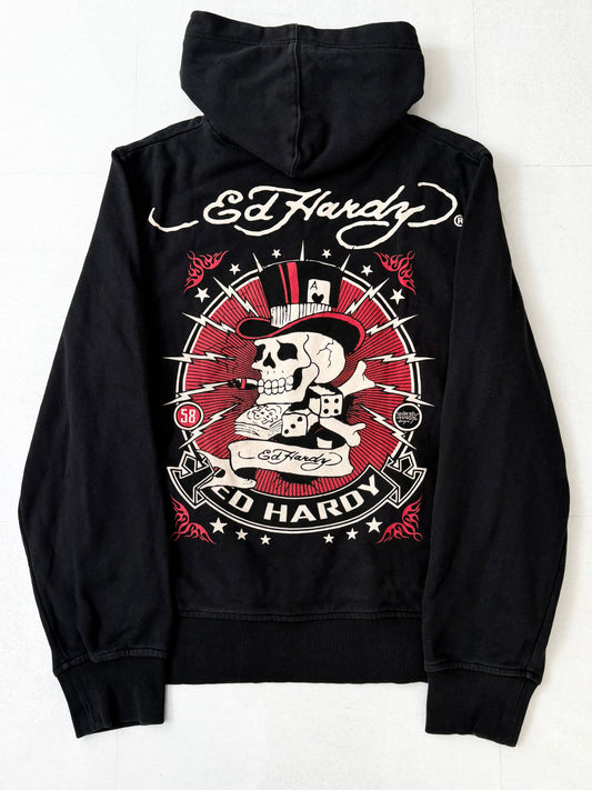 Ed Hardy Skull Design Zip Hoodie Size XXL