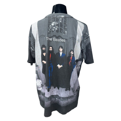THE BEATLES 90s "HEY JUDE" All Over Print T-Shirt Size XL