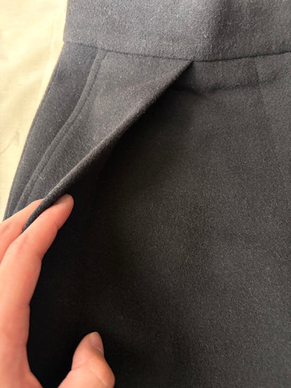 DRIES VAN NOTEN 2010s Wool Cotton Shorts Black Size 36