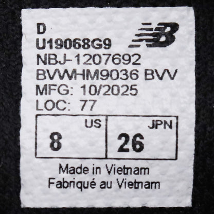 NEW BALANCE 1906L Black Angora Loafer Sneakers Size 26cm