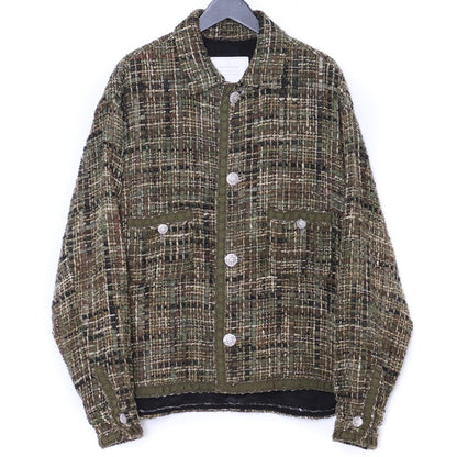 READYMADE 21AW Khaki Tweed Shirt Jacket Size 1