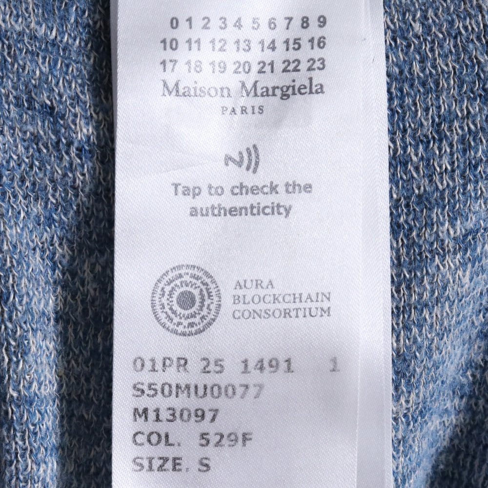 MAISON MARGIELA 25SS Linen Blend Shorts Petrol Blue Size S