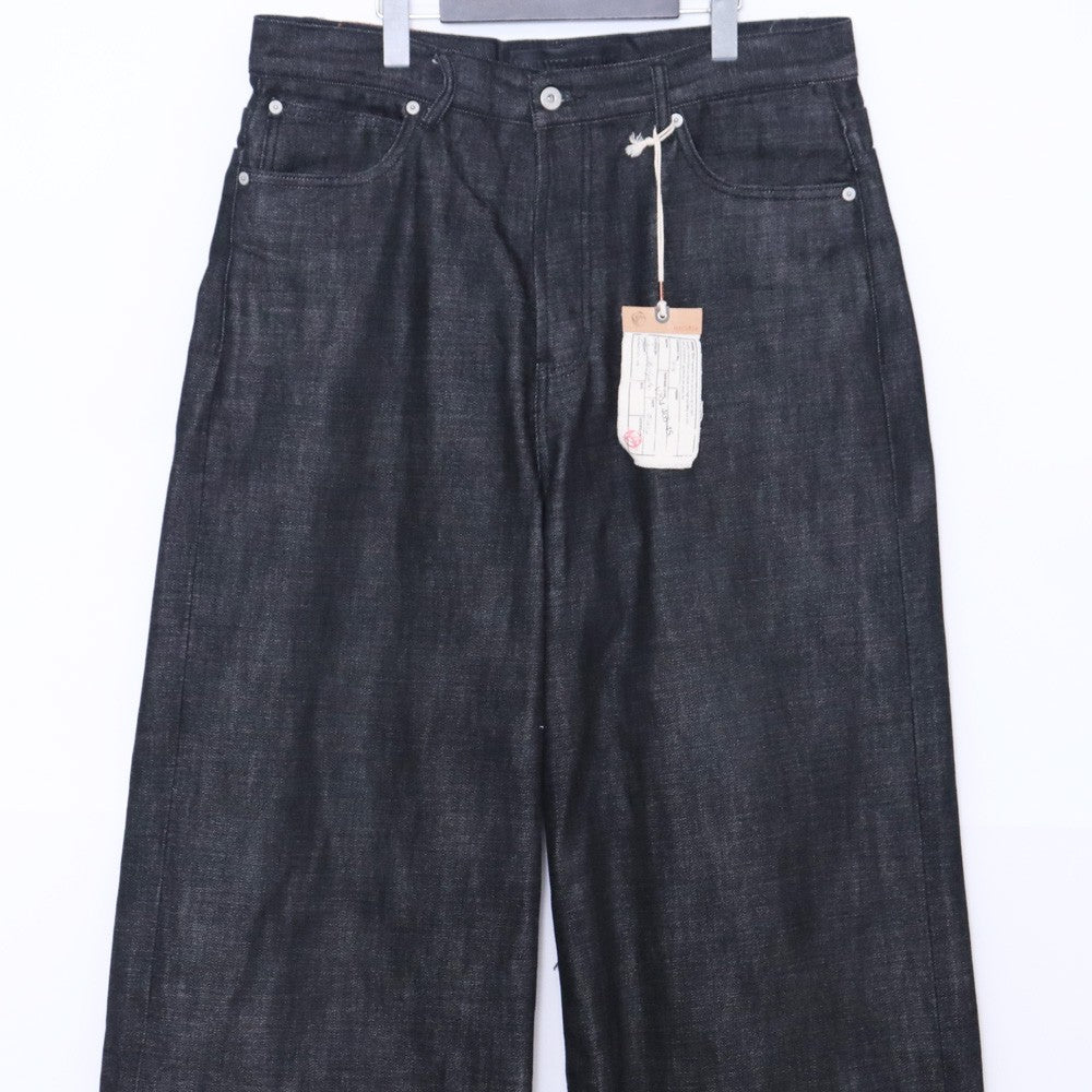 No Faith Studios ULTRA LOOSE FIT JAPANESE DENIM Black Size L