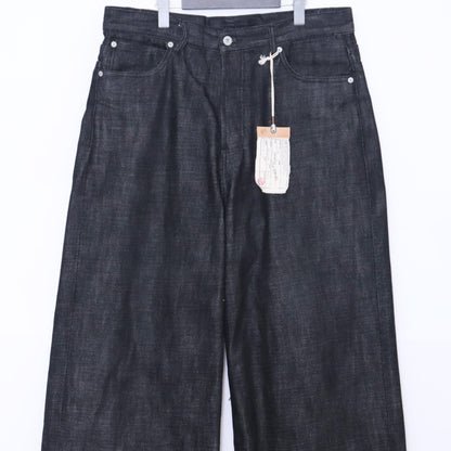 No Faith Studios ULTRA LOOSE FIT JAPANESE DENIM Black Size L