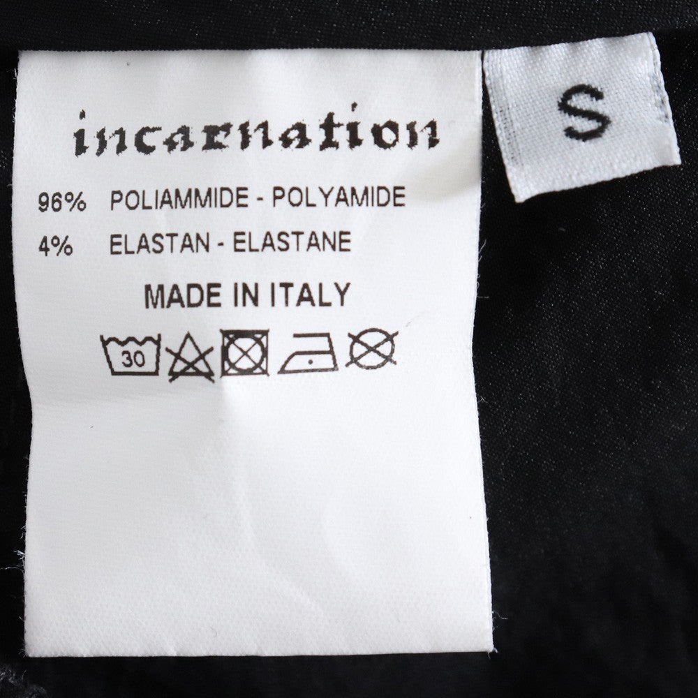 INCARNATION 23SS Nylon Stretch 2-Tuck Pants Black Size S