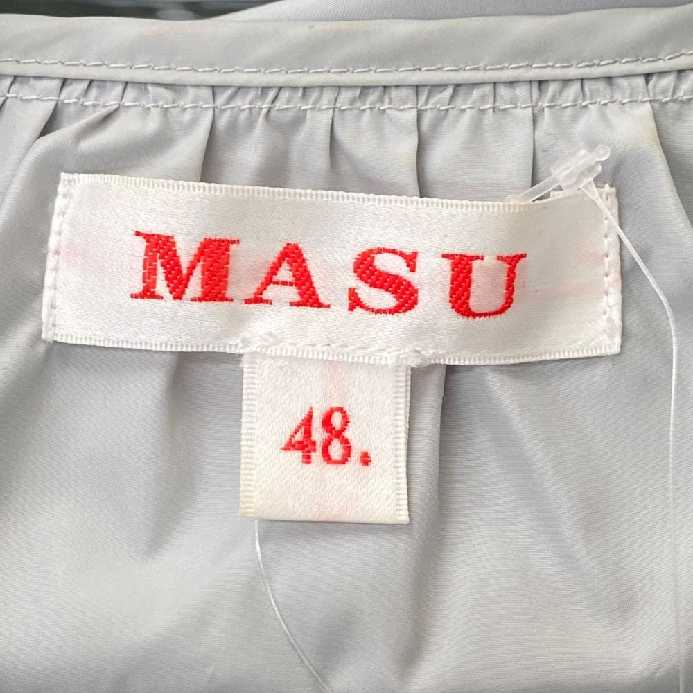 MASU Nylon Hooded Jacket Light Gray Size 48