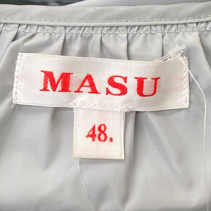 MASU Nylon Hooded Jacket Light Gray Size 48