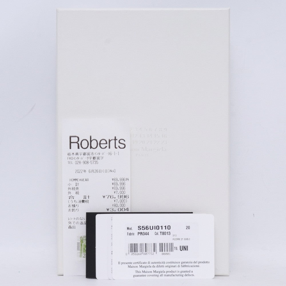 Maison Margiela Tag Leather Zip Around Wallet Black Size F