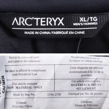 ARC'TERYX Fission SV Jacket Nylon Jacket Black Size XL