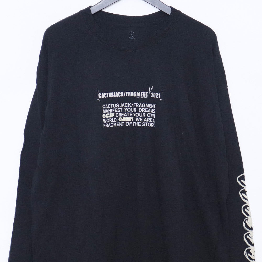 Vintage TS Cactus Jack Fragment Logo Long Sleeve T-Shirt Size L