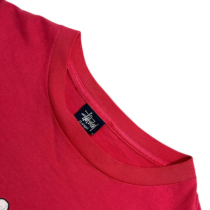 STUSSY 90s USA Made Graphic T-Shirt Red Size L
