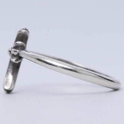 CHROME HEARTS Bubblgm CH Cross Ring Silver Size ONE SIZE