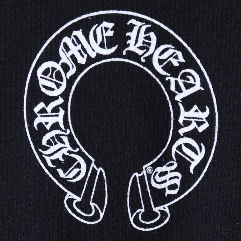 CHROME HEARTS Old Horseshoe Thermal T-Shirt Black Size L