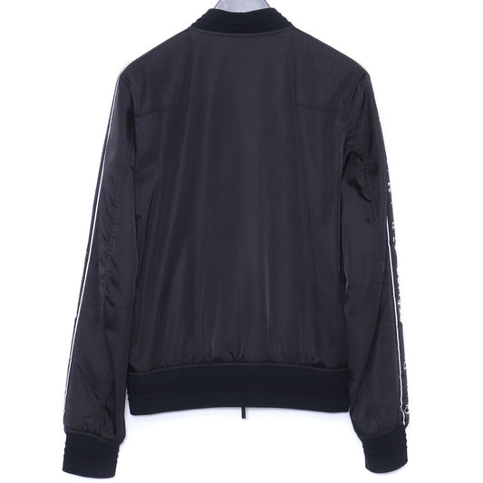 DIOR MA- Atelier Logo Tape MA-1 Bomber Jacket Black Size 48