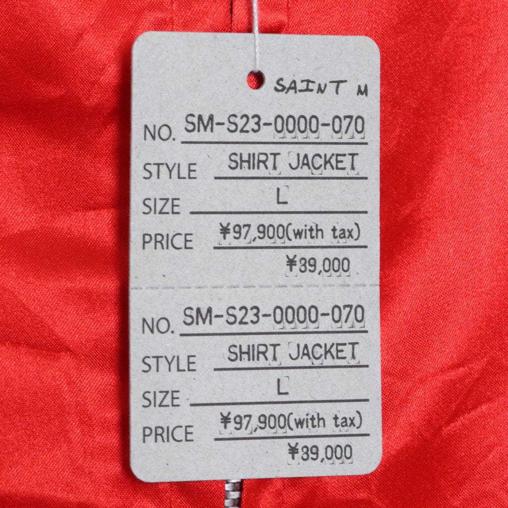 SAINT MICHAEL 23SS Western Shirt Jacket Red Size L