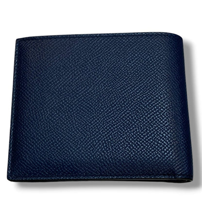 DUNHILL Cadogan Bi-Fold Wallet Navy Blue Size F