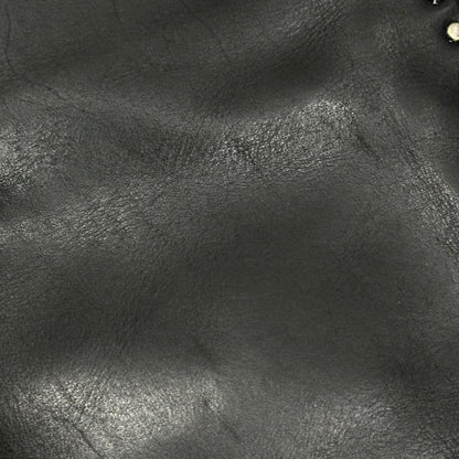 Y's Leather Stud Double-Chain Shoulder Bag