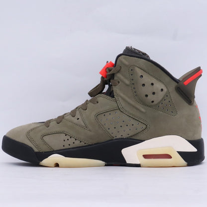 NIKE × TRAVIS SCOTT Air Jordan 6 Olive Sneakers Size 26.5cm
