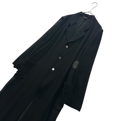 COMME des GARCONS 99SS Poly Sheer Long Coat Size FREE