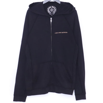 CHROME HEARTS Old CH Plus Dagger Zip Hoodie Black Size L