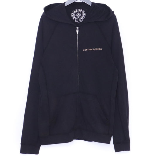 CHROME HEARTS Old CH Plus Dagger Zip Hoodie Black Size L