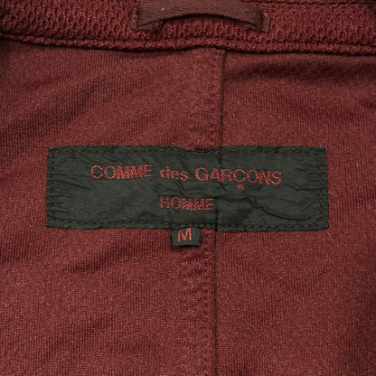 COMME des GARCONS HOMME 05AW Piqué 3-Button Wine Red Jacket Size M