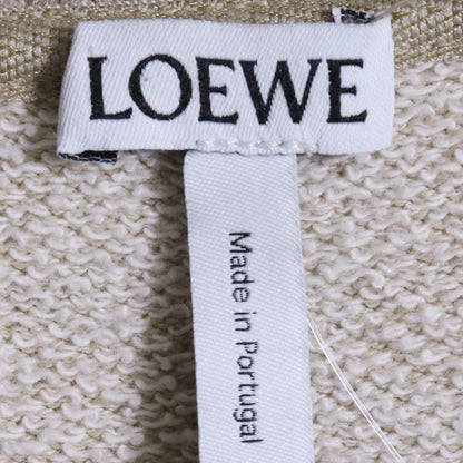 LOEWE 18AW Logo Patch Crewneck Sweatshirt Beige Size L