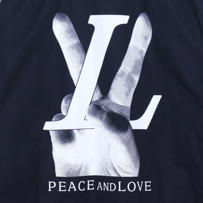 LOUIS VUITTON 18AW Peace & Love Jacket Navy Size 56
