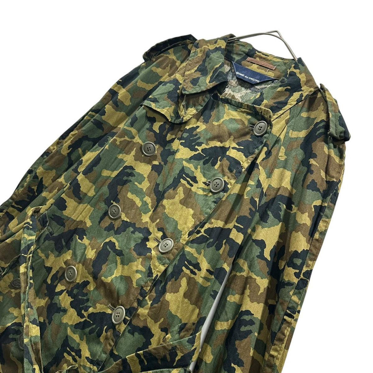 COMME des GARCONS 98SS Aoyama Camo Coat Khaki Size FREE
