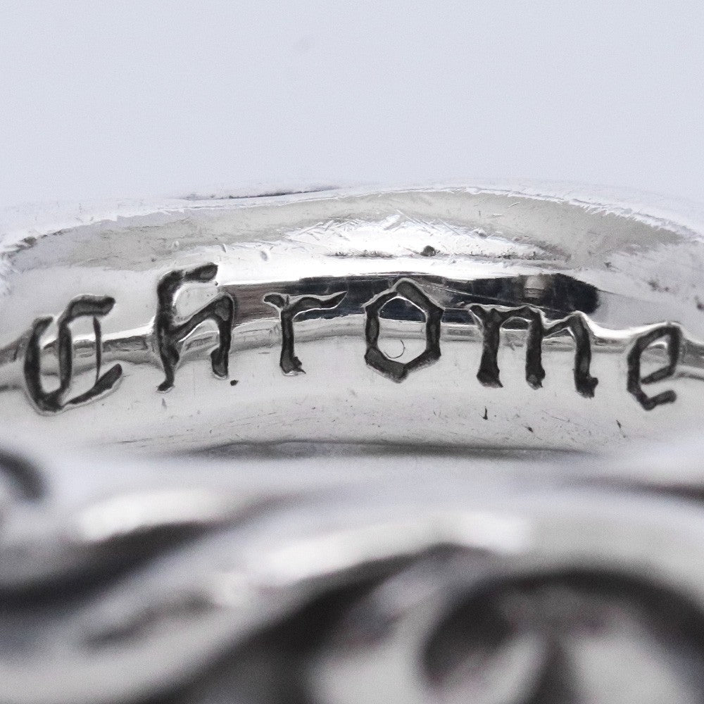 CHROME HEARTS SCRL Band Silver Ring Size ONE SIZE