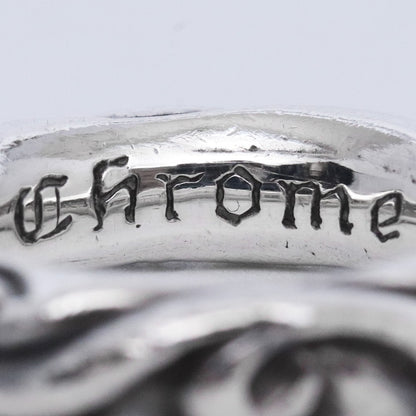 CHROME HEARTS SCRL Band Silver Ring Size ONE SIZE