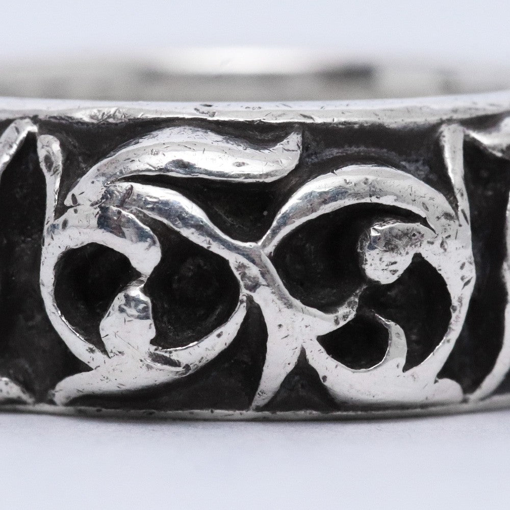CHROME HEARTS Eternity Vine Band Ring Silver Size JP 9