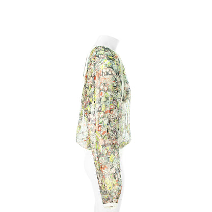 Jean Paul GAULTIER Silk Midi Dress Multi-color Size 40