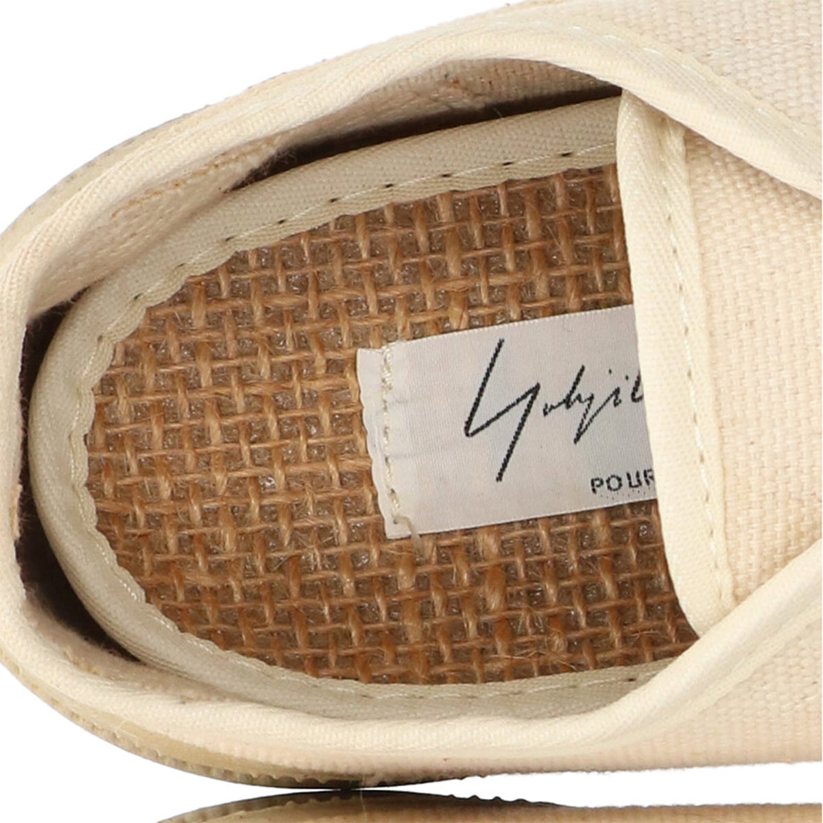 Yohji Yamamoto 1998 S/S Beige Low Top Sneakers Size EU 40