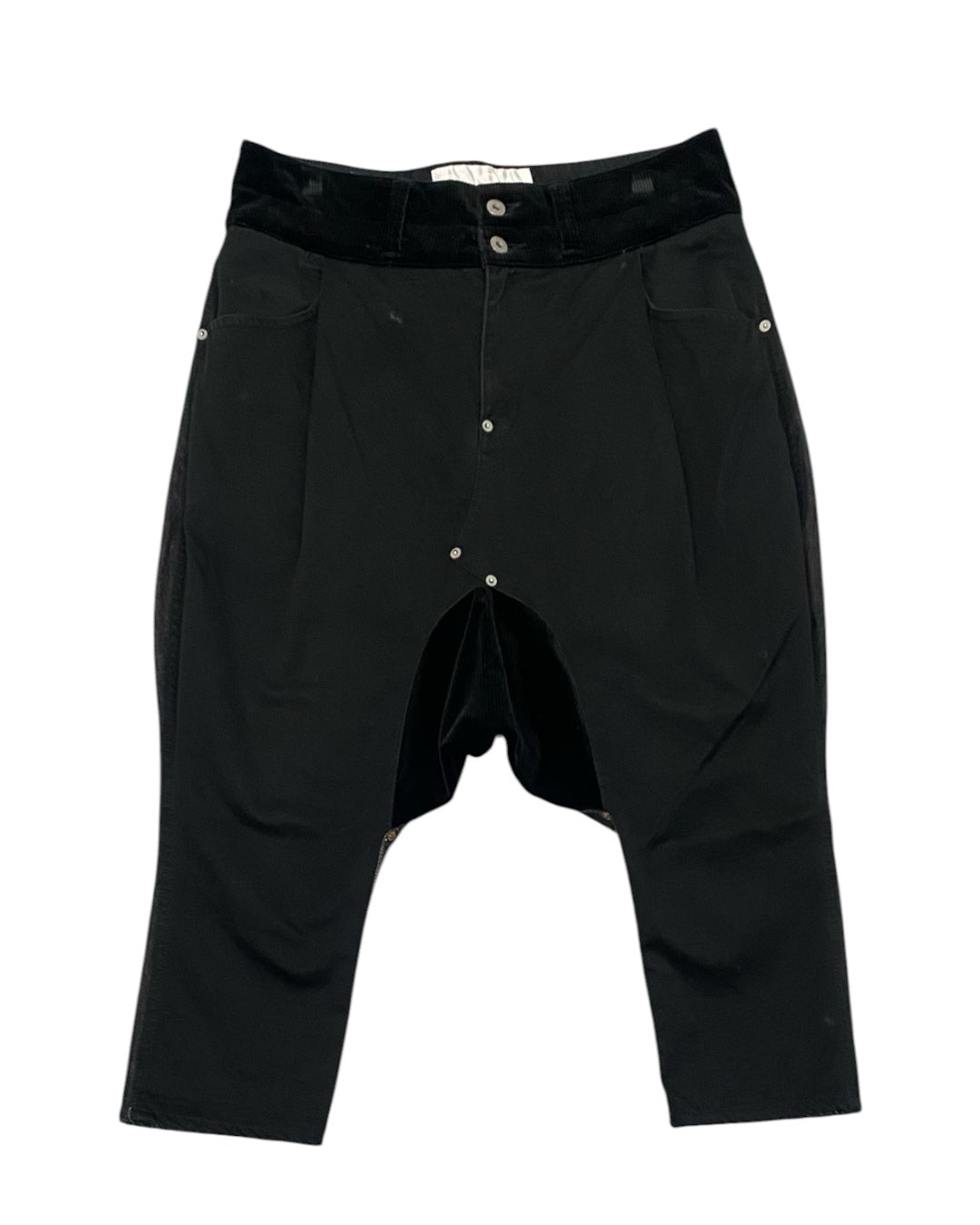 GANRYU Wide Leg Cropped Pants
