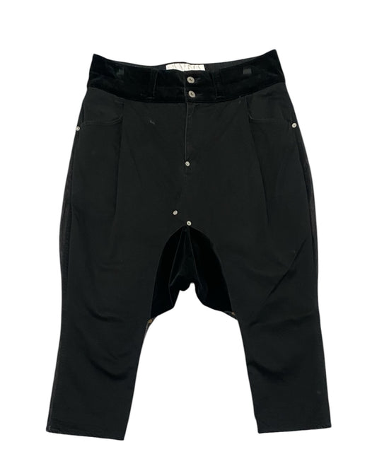 GANRYU Wide Leg Cropped Pants