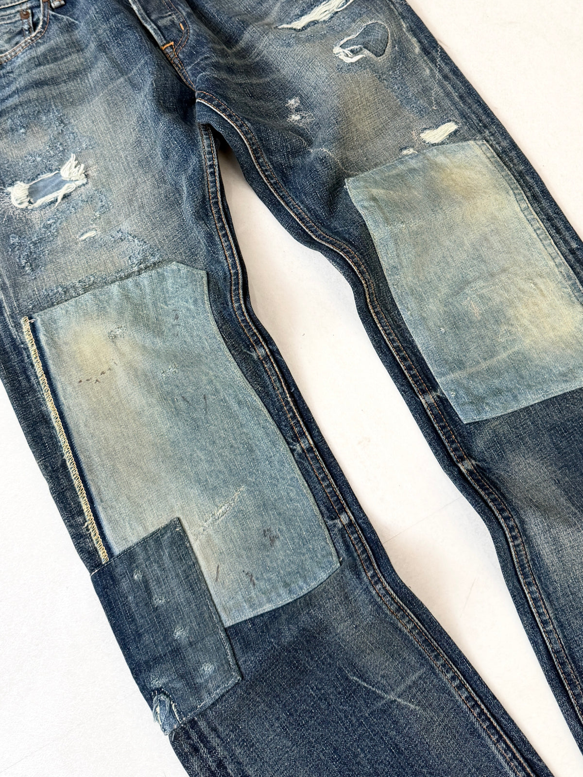 DENIM&SUPPLY Patchwork Damaged Denim Jeans Size 30/30