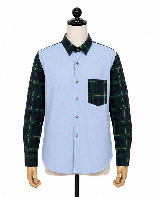 Comme des Garcons HOMME Check Shirts Blue x Green