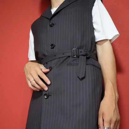 Junya Watanabe 22SS Frayed Striped Dark Gray Long Size S