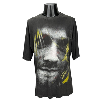NIRVANA 90s Vintage Kurt Cobain In Album T-Shirt Size XL