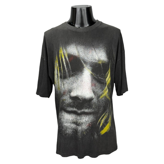 NIRVANA 90s Vintage Kurt Cobain In Album T-Shirt Size XL