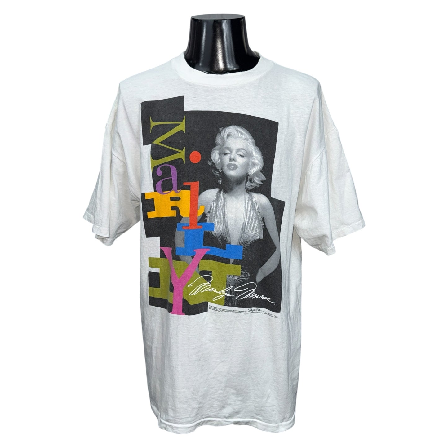 MARILYN MONROE 90s Vintage Double Sided Print Size XL