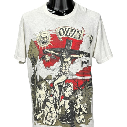 OZZY OSBOURNE 90s 1991 Crucifixion Ozzy Jesus T-Shirt Size L