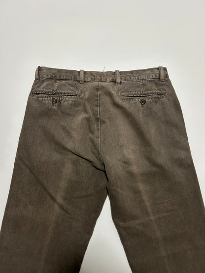 C.P.COMPANY AW07 Distressed Pants Brown Size 46