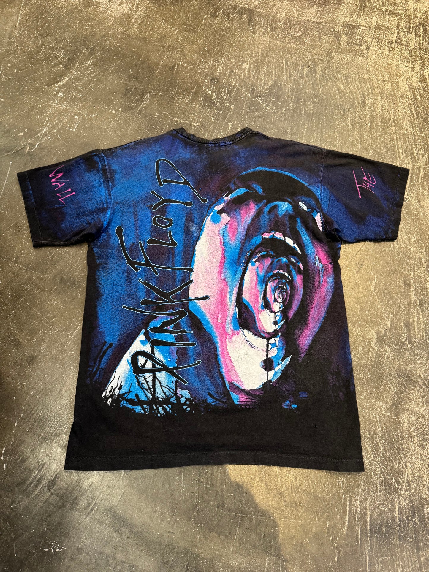 Led Zeppelin Pink Floyd Marilyn Manson PRINT T-Shirt Size L