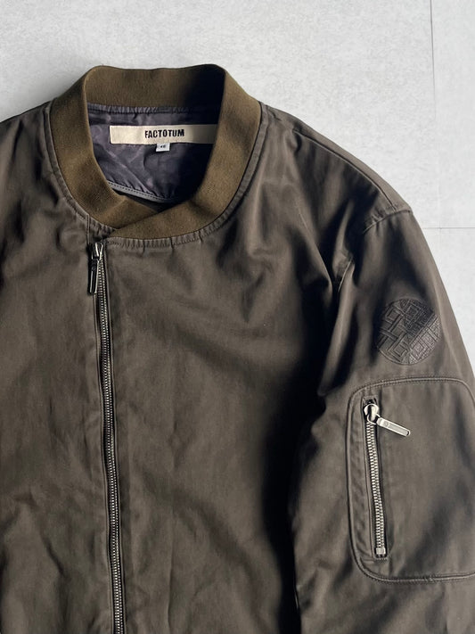 FACTOTUM Green Cotton Blend Jacket Size 46