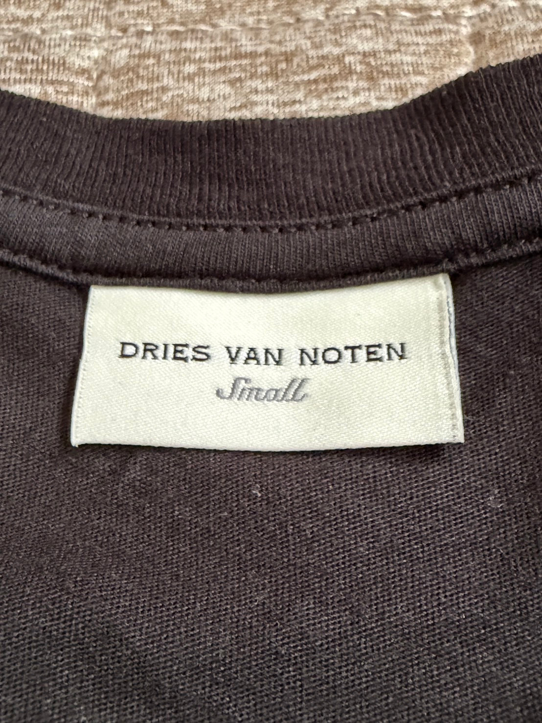 DRIES VAN NOTEN 10s Cotton Panel Line Blazer Black Size 34S