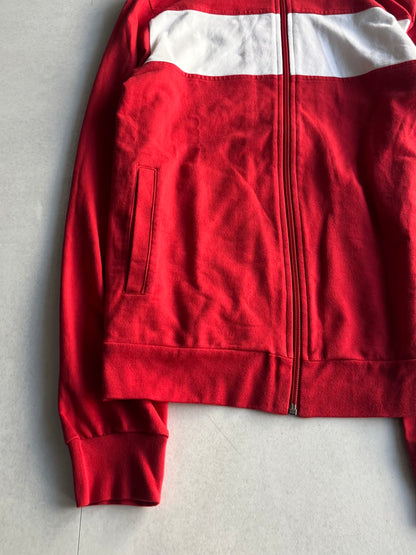 Emporio Armani Red Cotton Track Jacket Size S